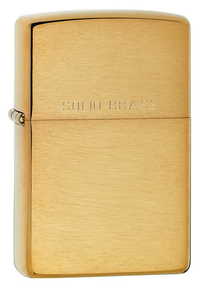Zippo Classic Brushed Solid Brass Pocket Lighter
