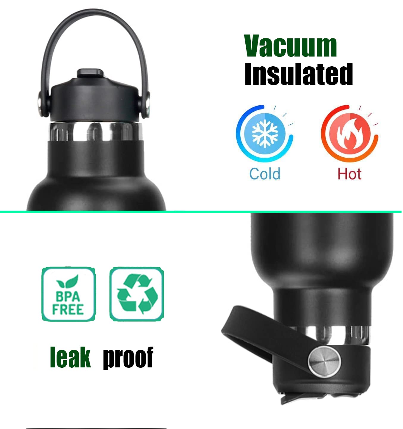 Straw Lid for Hydro Flask Standard Mouth 18 oz 21 oz 24 oz Top Lids with Straw for Iron Flask Narrow Mouth 20 24 32 64 oz,Sports Water Bottle Accessories Replacement Dust Cover Straw Cap