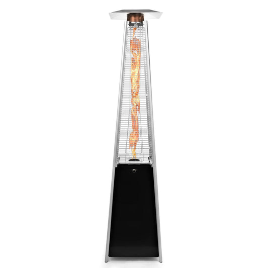Thermo Tiki Outdoor Propane Patio Heater - Commercial LP Gas Porch & Deck Heater - Black