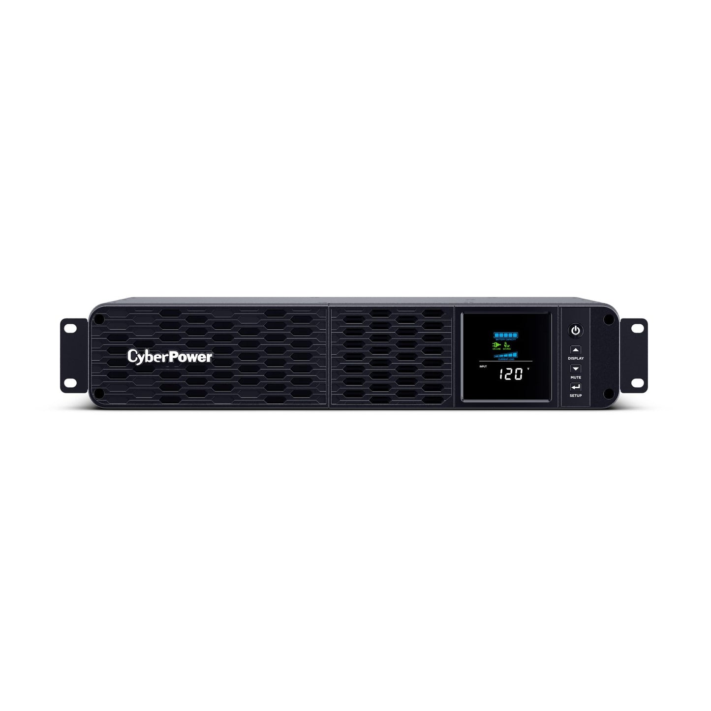 CyberPower CP1500PFCRM2U PFC Sinewave UPS Battery Backup and Surge Protector, 1500VA/1000W, 8 Outlets, AVR, Short Depth 2U Rackmount; UL Certified