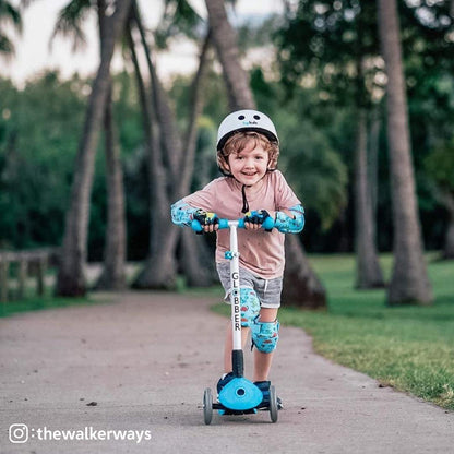 Soft-Style Kids Knee and Elbow Pads with Bike Gloves, Flexible Impact-Resistant Gear for Ages 2-11, Designed for Balance Bikes, Roller-Skating, and Skateboarding (Dinosaur, Small)