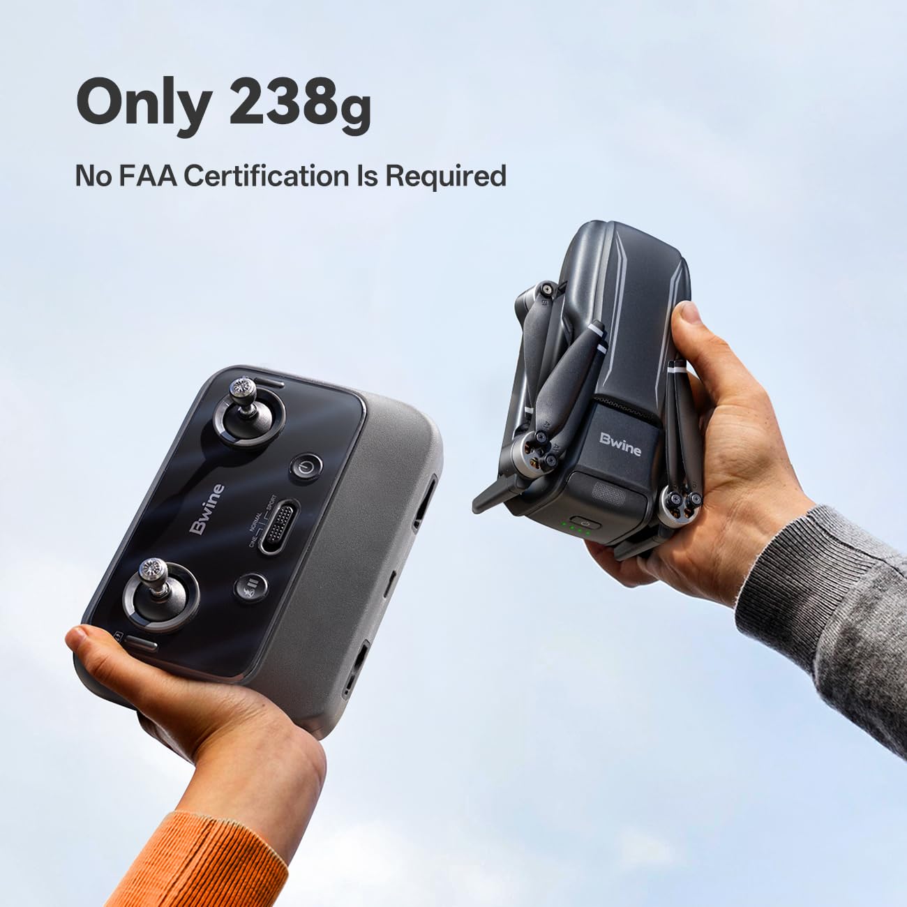 Bwine F7MINI SE GPS Drones with Camera for Adults 4K, Only 238g, 70-Mins Flight Time, TOF, 9842 FT Long Range, Auto Return, Follow Me, Circle & Waypoint Fly – Ideal for Beginners and Aerial Lovers