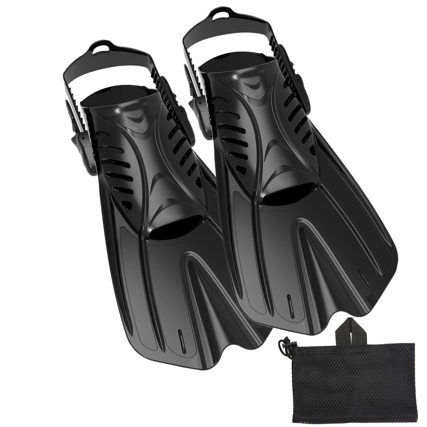 Diving fins Snorkeling Gear for Adults Snorkel fins ，Swim fins Open, Adjustable, Men, Women, Children, Swim Flippers