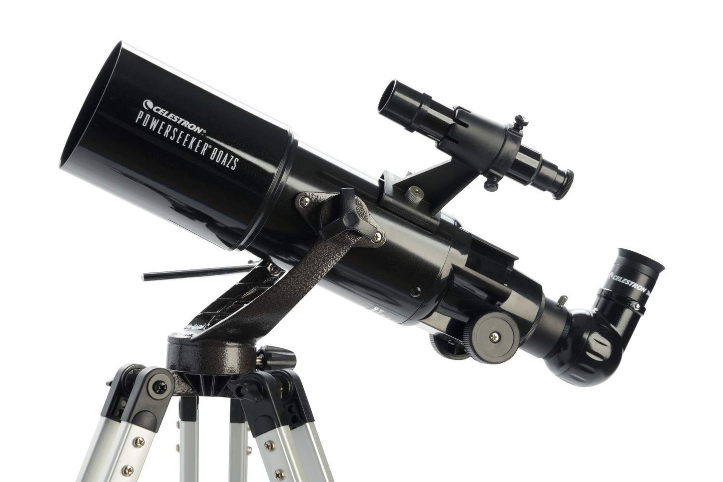 Celestron - PowerSeeker 80AZS Telescope - Manual Alt-Azimuth Telescope for Beginners - Compact and Portable - Bonus Astronomy Software Package - 80mm Aperture