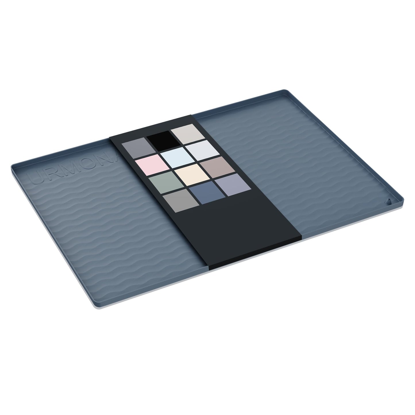 URMONA Waterproof Silicone Under Sink Mat 31'' x 22'' Shelf Liner for Kitchen and Bathroom, Cabinet and Counter Protector, Storage and Organizers, Litter Mat, Pet Cat Puppy Essentials(Dark Grey)