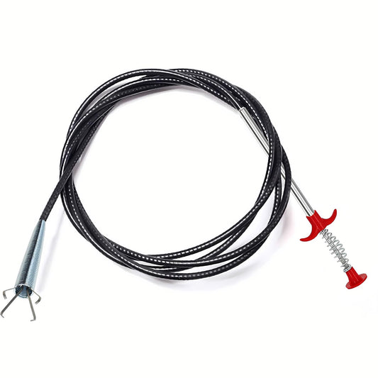 Drain Snake, Drain Clog Remover - Gutter Cleaning Tools Drain Cleaner for Toilet Sewer Shower Kitchen Bathroom Tub Clogged Drains Opener Cleaning Tool, Flexible Grabber Claw Pick Up Reacher (79 inch)