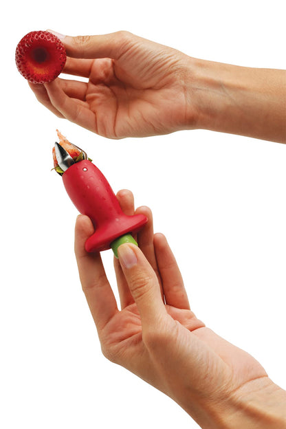 Chef'n Original Stem Gem Strawberry Huller, Red/Green - 102-138-005