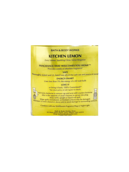 Bath & Body Works Wallflowers Home Fragrance Refill Bulbs 2 Pack Kitchen Lemon