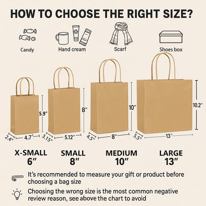 SUNCOLOR 24-Pack Rainbow Gift Bags with Handles, 8" Multi-Color Paper Party Favor Bags for Goodies. Birthdays, Events, Classrooms & Celebrations