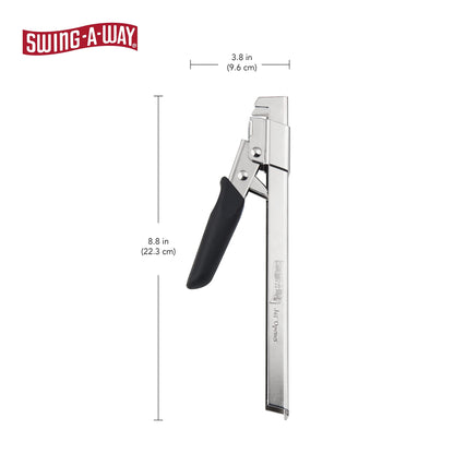 Swing-A-Way Comfort Grip Jar Opener, 7.5-Inch, Adjustable Multifunctional Stainless Steel Can Opener with Gripper, Arthritis Friendly Soft Rubber Grip Handle, Kitchen Accessories (Black)