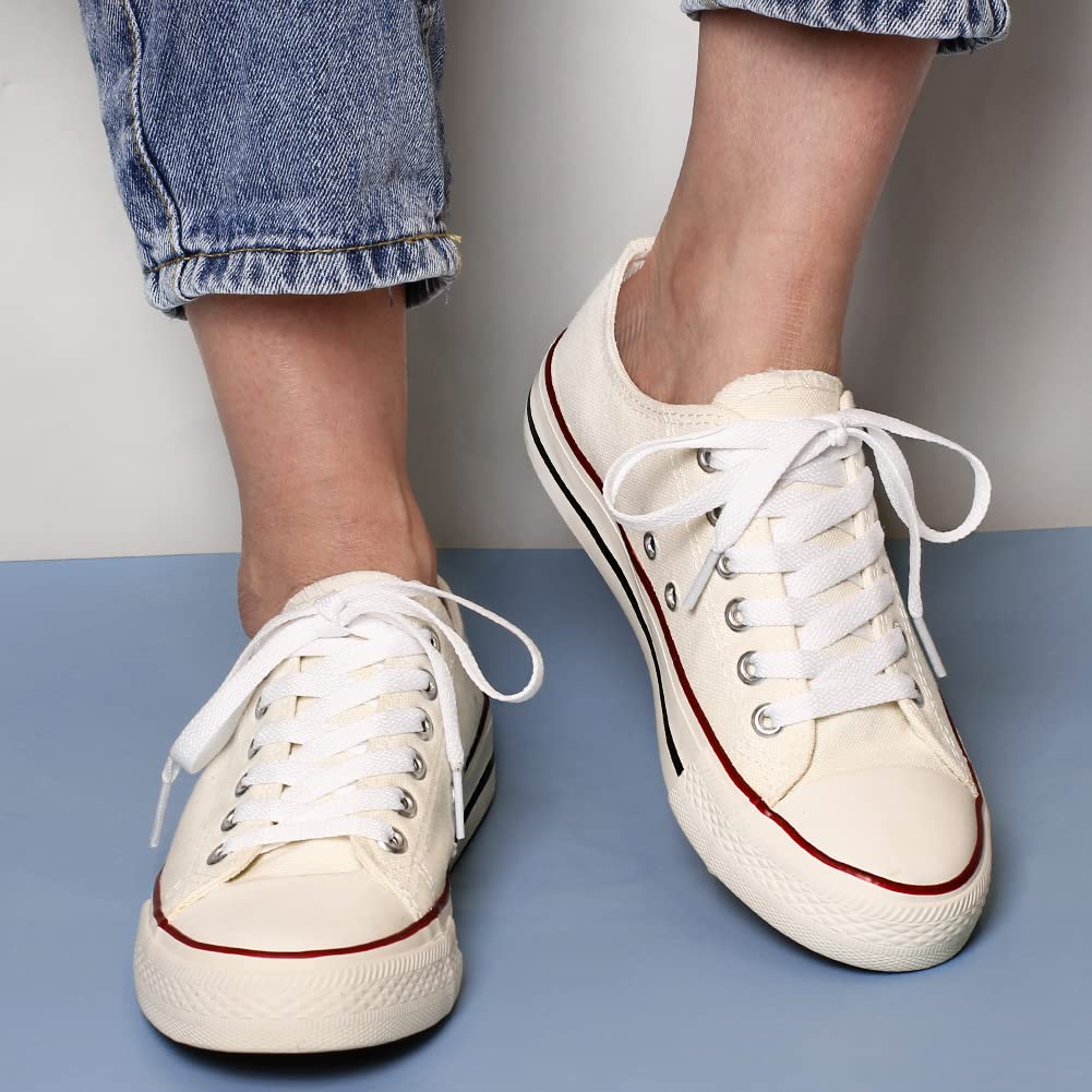 UpUGo 3 Pair Flat Shoe laces, 5/16" Wide Shoelaces for Athletic Running Sneakers Shoes Boot Strings