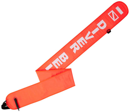 Scuba Choice 6ft Surface Marker Buoy (SMB) High-Visibility Dive Signal Tube, Durable Nylon TPU, Compact & BCD-Compatible, Easy Oral Inflator for Diving, Freediving & Underwater Safety – Orange