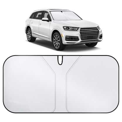 SINGARO 300T Universal Car Windshield Sun Shade, Foldable Reflective for Windshield & Window Shades with Overlapping Design, Car Interior Accessories (55" L x 26.7" W)