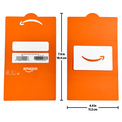 Amazon Physical Gift Card in Mini Envelope - Smile Orange | Christmas, Hanukkah, Winter