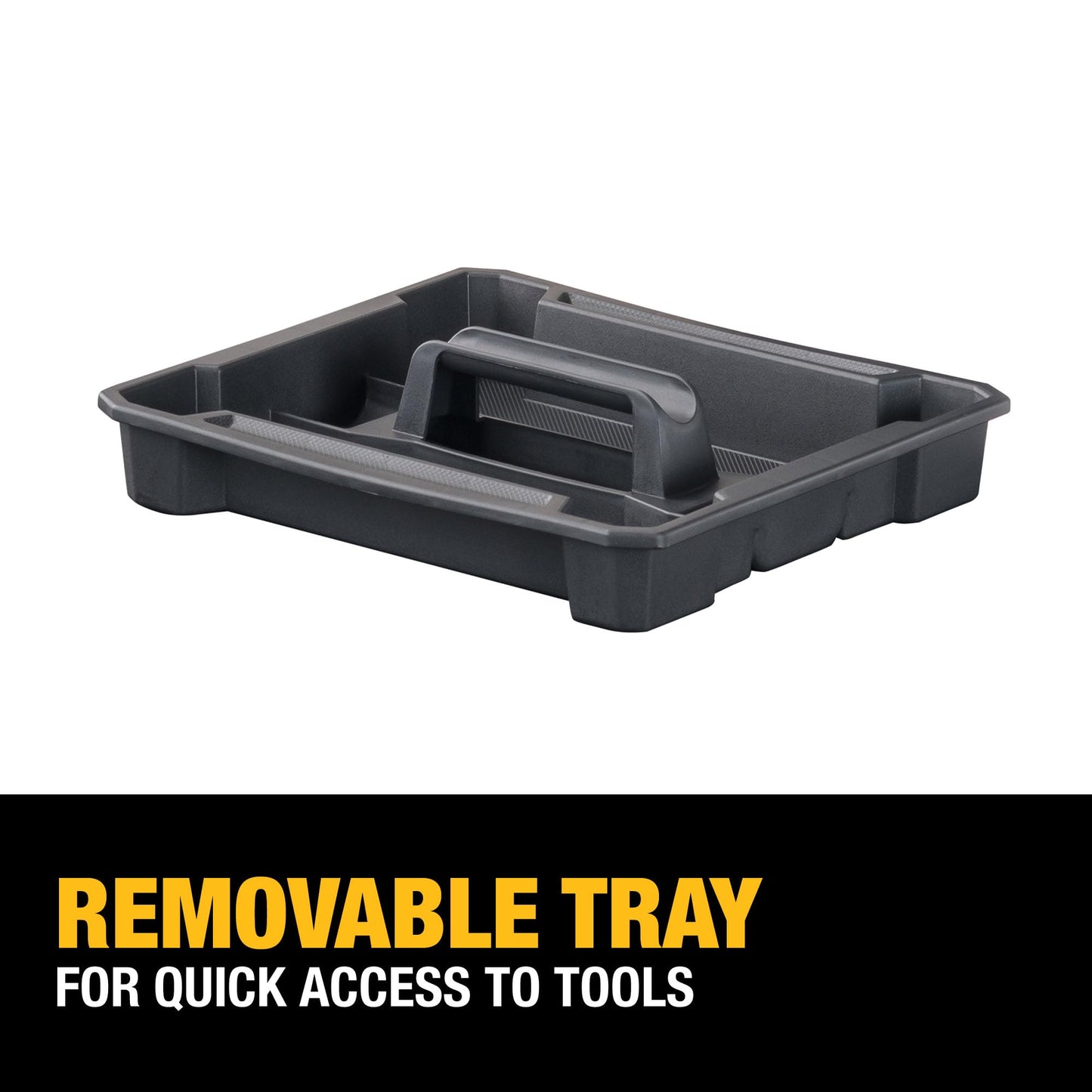 DEWALT TSTAK Tool Box, Extra Large Design, Removable Tray for Easy Access to Tools, Water and Debris Resistant (DWST17806)