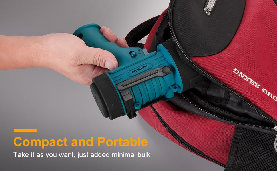 YIERBLUE Rechargeable Spotlight Flashlight IP67 Waterproof with 90,000 Lumen LED, 12 Hours Long Running Spot Light, Impact Resistant Handheld Spotlight with Foldable Stand Red Lens