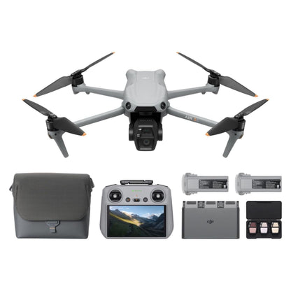 DJI Air 3S Fly More Combo (RC 2 Screen Remote Controller), Drone with 1" CMOS Wide-Angle & Medium Tele Camera for Adults, 4K/60fps, Omnidirectional Sensing & 3 Batteries for Extended Flight Time