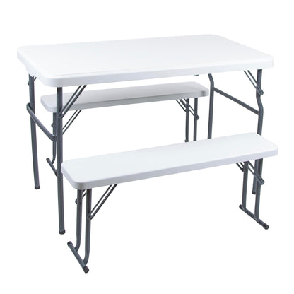 Stansport 616-100 Heavy-Duty Camp Table with Benches