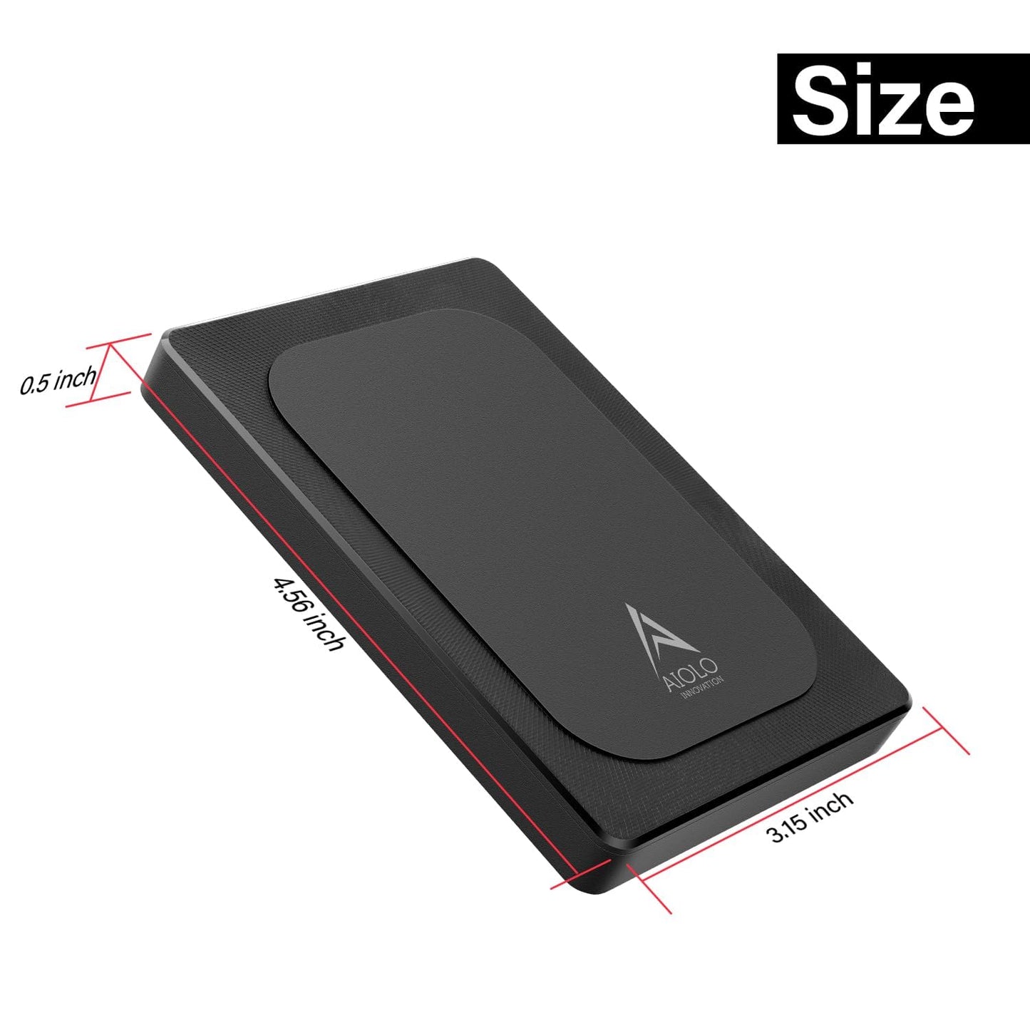 Aiolo Innovation 1TB External Hard Drive Ultra Slim Portable HDD-USB 3.0 USB-C for PC, Mac, Laptop, PS4, Xbox one,Xbox 360