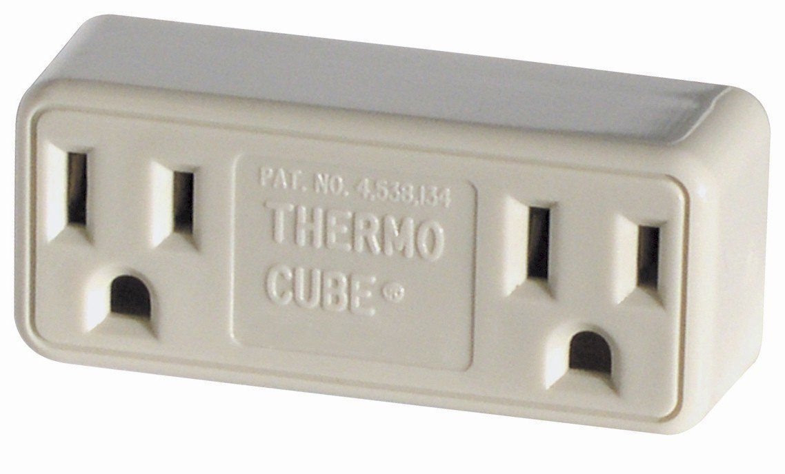 Thermo Cube Model TC-3: Thermostatically Controlled Outlet - On at 35-Degrees/Off at 45-Degrees