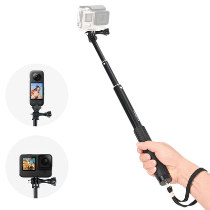 Trehapuva 36'' Extension Selfie Stick Extendable Monopod Pole Waterproof Handle Grip Accessories Compatible for GoPro Max Hero 13 12 11 10 9 8 7 6 5 Insta360 AKASO DJI Osmo Action Camera and More