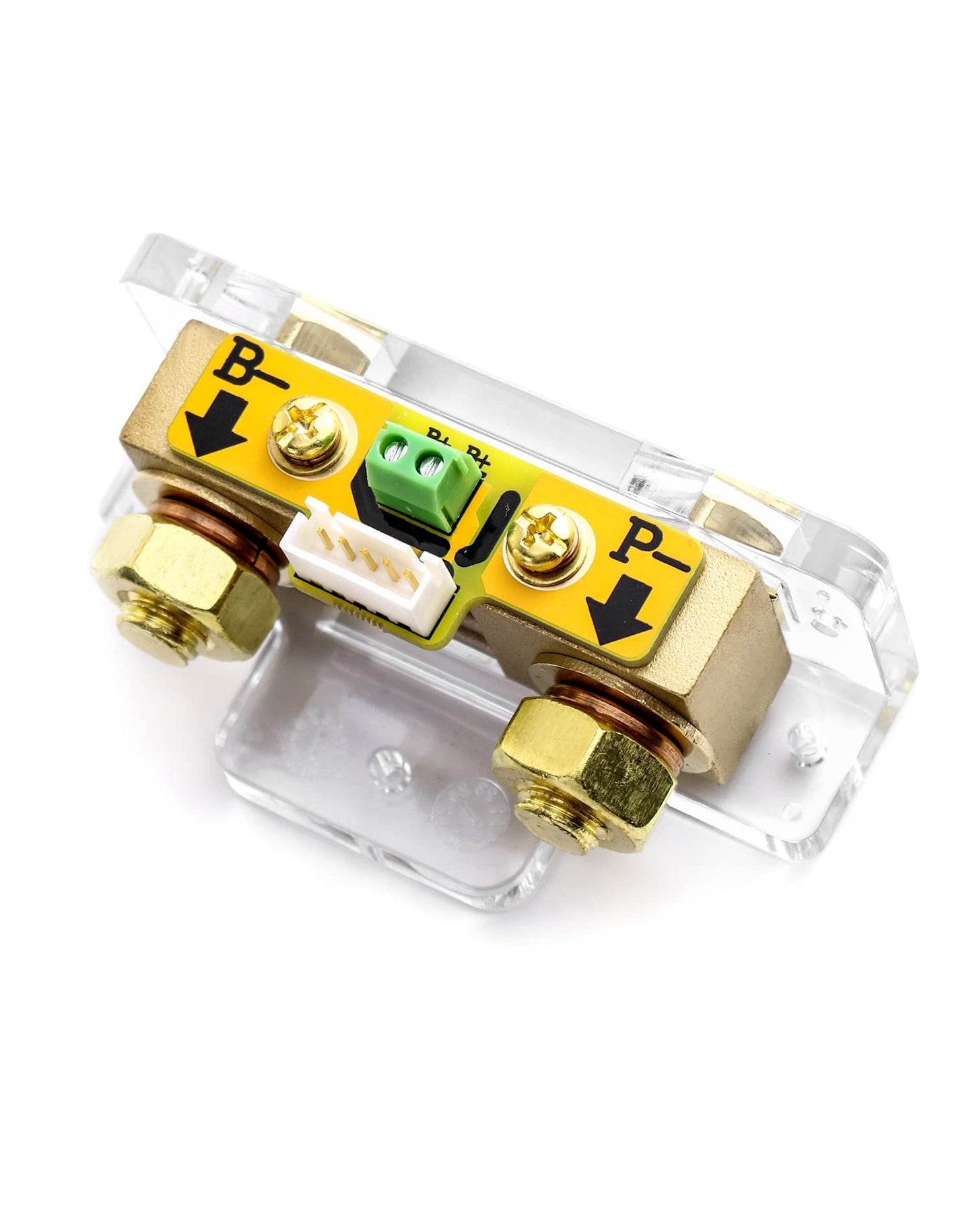 QWORK Battery Monitor Voltmeter Ammeter, Voltage Range 8V-80V and up to 500A, Voltage Current Meter with 13 ft Custom Cable