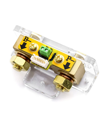 QWORK Battery Monitor Voltmeter Ammeter, Voltage Range 8V-80V and up to 500A, Voltage Current Meter with 13 ft Custom Cable