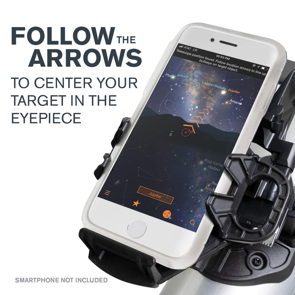 Celestron StarSense Explorer LT 80AZ App-Enabled Telescope – 80mm Refractor with Smartphone Dock & StarSense App – iPhone & Android Compatible – Easy-to-Use for Beginners