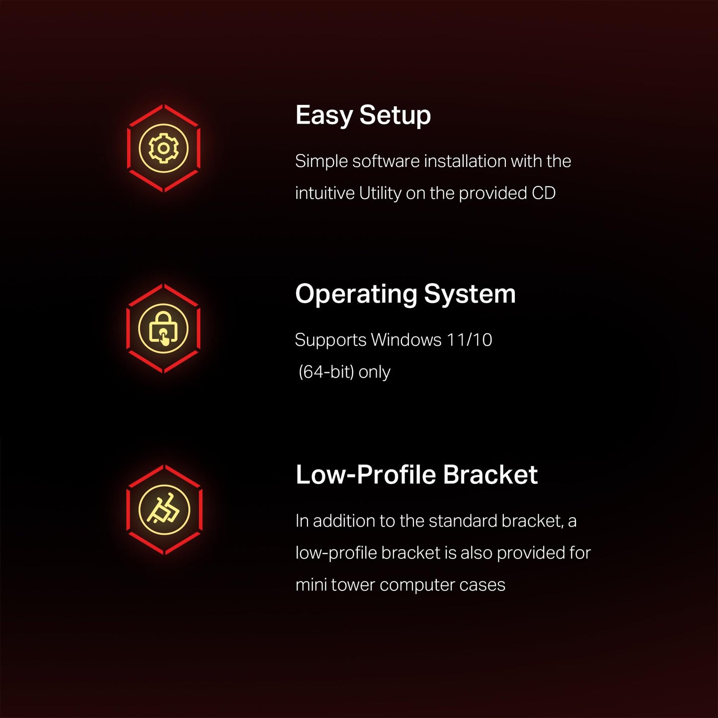 TP-Link WiFi 6 AX3000 PCIe WiFi Card (Archer TX3000E), Up to 2400Mbps, Bluetooth 5.3, 802.11AX Dual Band Wireless Adapter with MU-MIMO, OFDMA, Ultra-Low Latency, Supports Windows 11, 10 (64bit)