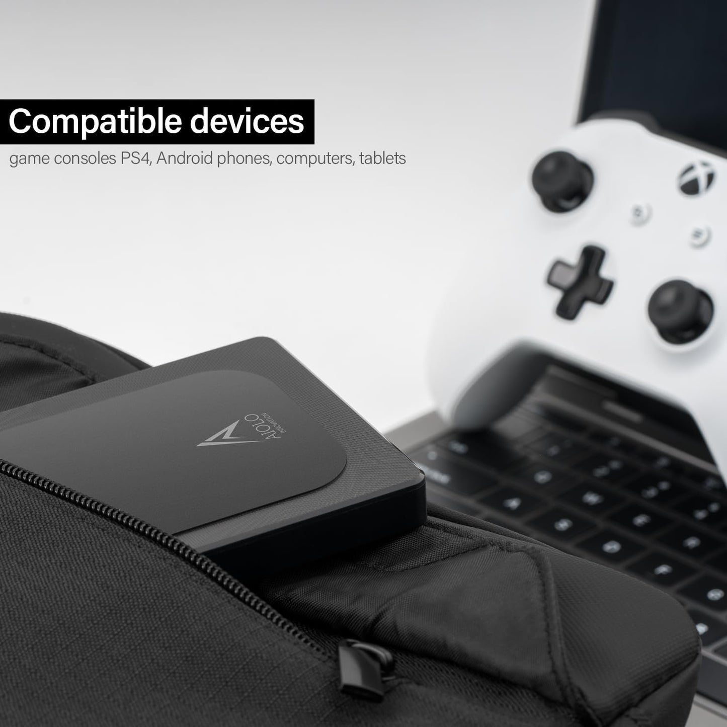 Aiolo Innovation 1TB External Hard Drive Ultra Slim Portable HDD-USB 3.0 USB-C for PC, Mac, Laptop, PS4, Xbox one,Xbox 360