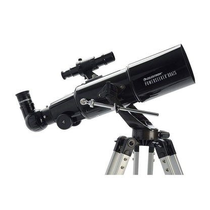 Celestron - PowerSeeker 80AZS Telescope - Manual Alt-Azimuth Telescope for Beginners - Compact and Portable - Bonus Astronomy Software Package - 80mm Aperture