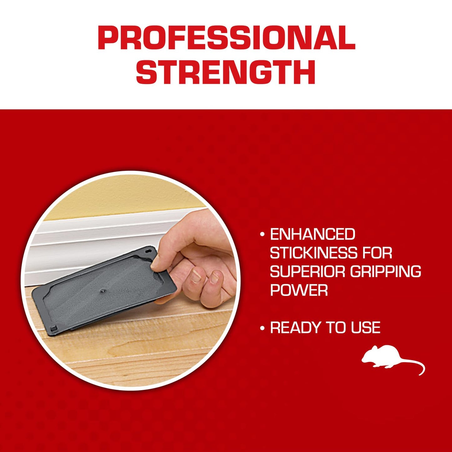 Tomcat Glue Traps Mouse Size with Eugenol for Enhanced Stickiness for Mice, Cockroaches, and Spiders, 6 Traps