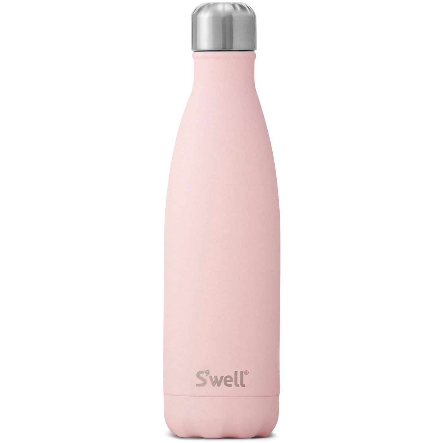 S'well Stainless Steel Water Bottle, 17oz, Pink Topaz, Triple Layered Vacuum Insulated Containers Keeps Drinks Cold for 36 Hours and Hot for 18, BPA Free, Perfect for On the Go
