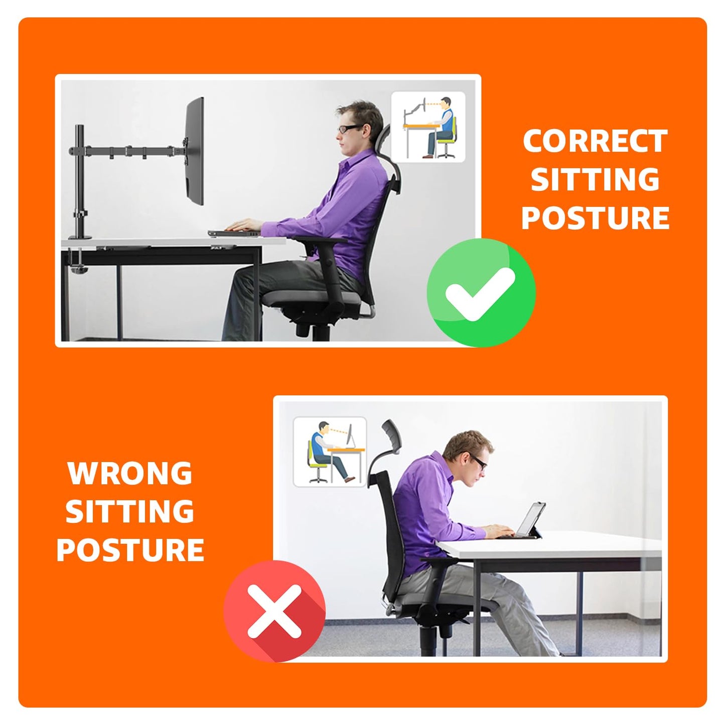 Amazon Basics Single Computer Monitor Stand with Tilt and Rotation, Height Adjustable VESA Desk Arm Mount, Steel, 30 inches, Black