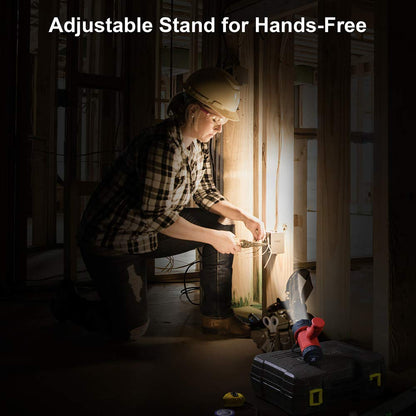 YIERBLUE Rechargeable Spotlight with Super High Lumen LED, IP67 Waterproof Handheld Flashlight Searchlight with Detachable Red Light Filter, Long Running