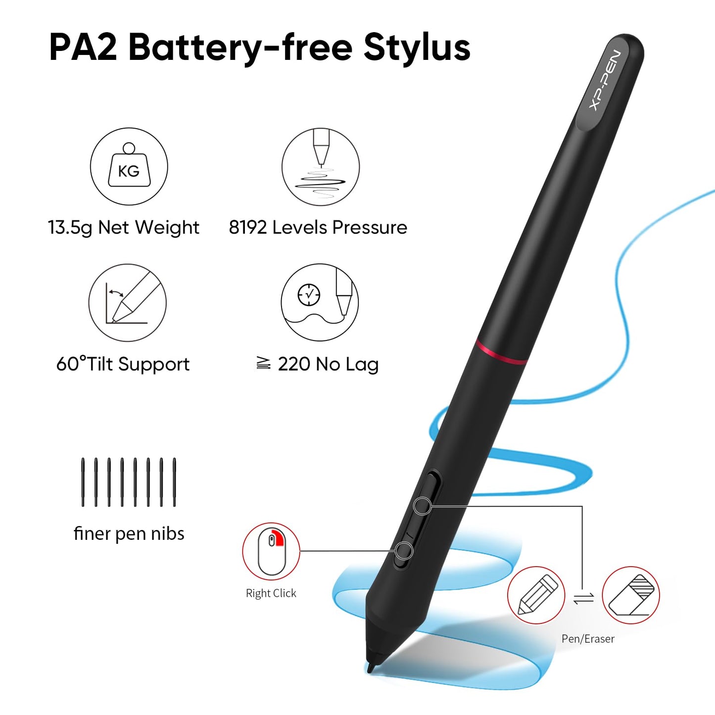 XPPen Drawing Tablet with Screen Full-Laminated Graphics Drawing Monitor Artist13.3 Pro Graphics Tablet with Adjustable Stand and 8 Shortcut Keys (8192 Levels Pen Pressure, 123% sRGB)