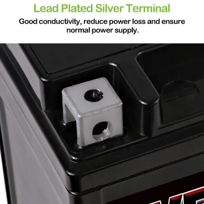 Weize YTX5L-BS High Performance - Maintenance Free - Sealed AGM Motorcycle CTX5L Battery compatible with Honda YUASA Yamaha ETX5L-BS Batteries