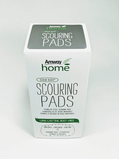 Amway Scouring Pads / Scrub Buds - Stainless Steel - 4 pack