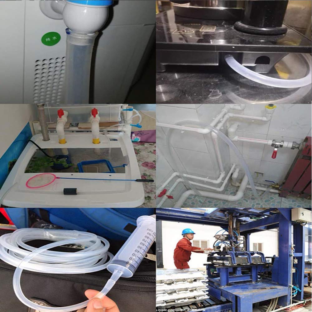 Quickun Pure Silicone Tubing, 3mm ID x 5mm OD High Temp Food Grade Tube Pure Silicone Hose Tube for Home Brewing, Beer Line, Kegerator, Wine Making, Aquaponics, Air Hose by Proper Pour (9.84 Ft)