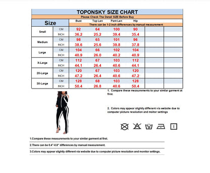 TOPONSKY Plus Size Track Suits For Women Womens Fall Clothes Clearance Blue White 2XL