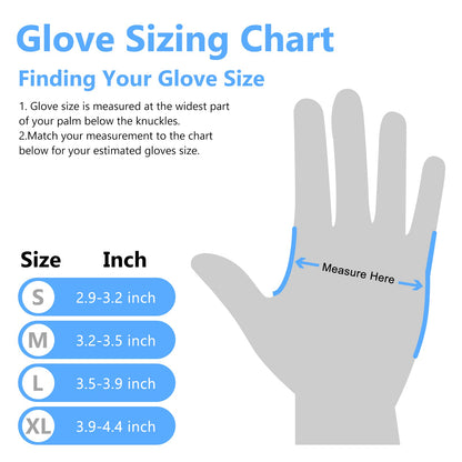 squish Disposable Gloves, Blue 4 mil Vinyl Synmax Blend Exam Gloves Non Sterile, Powder Free, Latex Free - Cleaning Supplies, Kitchen and Food Safe(Pack of 100) (Blue Medium)
