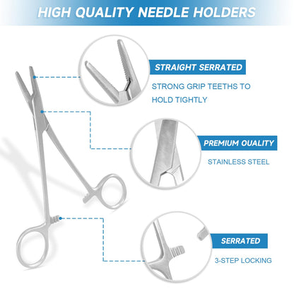 Spectabilis Suture Practice Kit for Medical Students, Silicone Pad Surgery Wounds Closure Suturing, Supplies for Vet Nursing Students Surgical Stitches Kits De Suturas Med School Essentials.