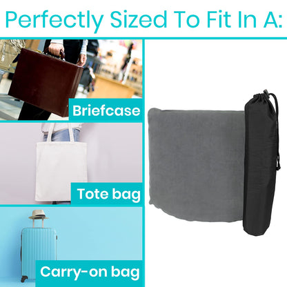 Vive Self Inflatable Seat Cushion - Portable Pad for Stadiums, Bleachers, Airplanes, Travel, Hiking, Camping, Backpacking, Sporting Events, Picnics - Lightweight Padded Seat Resistant to Tears & Snags