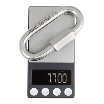SHONAN 4.16 Inch Chain Quick Link Heavy Duty Large Carabiner 316 Stainless Steel Marine Grade Quick Link Connector, Corrosion Resistant Chain Connector, 1940 Lbs Capacity, 1 Pc