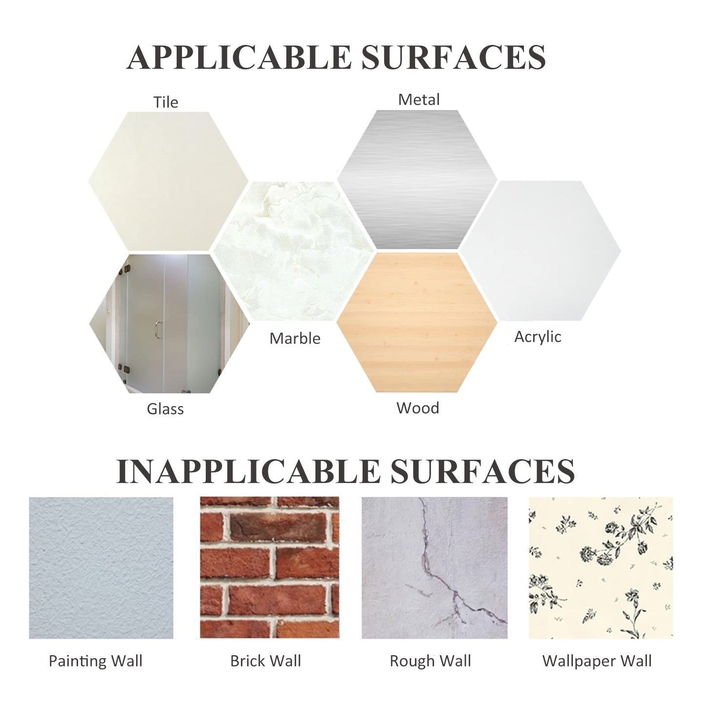 VIS'V Adhesive Towel Hooks, Waterproof Shower Wall Stick on Hooks, 2 Extra Adhesive Strips, Black, 4 Pcs