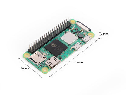 Raspberry Pi Zero 2 WH Kit, Official Pre-Soldered Header, Heatsink, USB Cable, HDMI Adapter (with Quad-core CPU,Bluetooth 4.2,BLE,onboard Antenna,etc.)