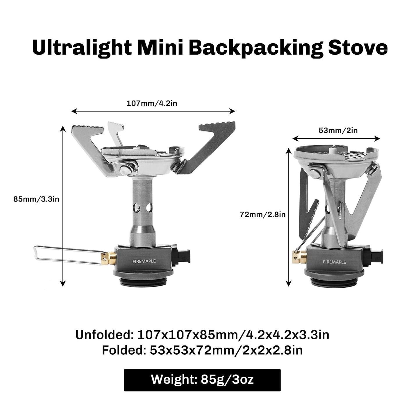 Fire-Maple Backpacking and Camping Stove Series | Outdoor Propane Camp Cooking Gear | Portable Pot/Jet Burner | Ideal for Hiking, Trekking, Fishing, Hunting Trips and Emergency Use (Greenpeak)