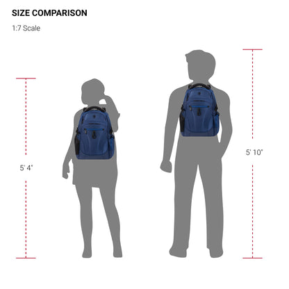 SwissGear Endure ScanSmart Laptop Backpack, Navy Ballistic, 17.75-Inch