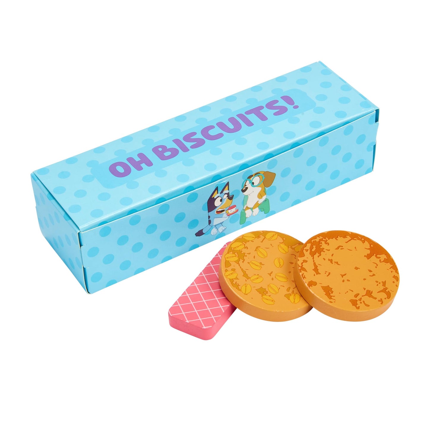 Bluey Wooden Tea Party Set – 18 PC Pretend Play Set with Tray, Teapot, Tea Cups, Biscuits, Sugar Pot, Notepad & Pencil- Durable, Eco-Friendly FSC Certified Wood – Imaginative Role Play Toy for Kids 3+