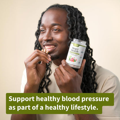 Snap Supplements Heart Health Support Supplement with Coq10, Organic Beet Root Powder, Hawthorn Berry, Turmeric and Odorless Garlic, Supports Nitric Oxide Level, Circulation and Flow, 90 Capsules